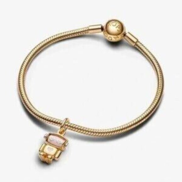 Pandora Spinnable Face Robot Dangle Charm - Picture 2 of 4